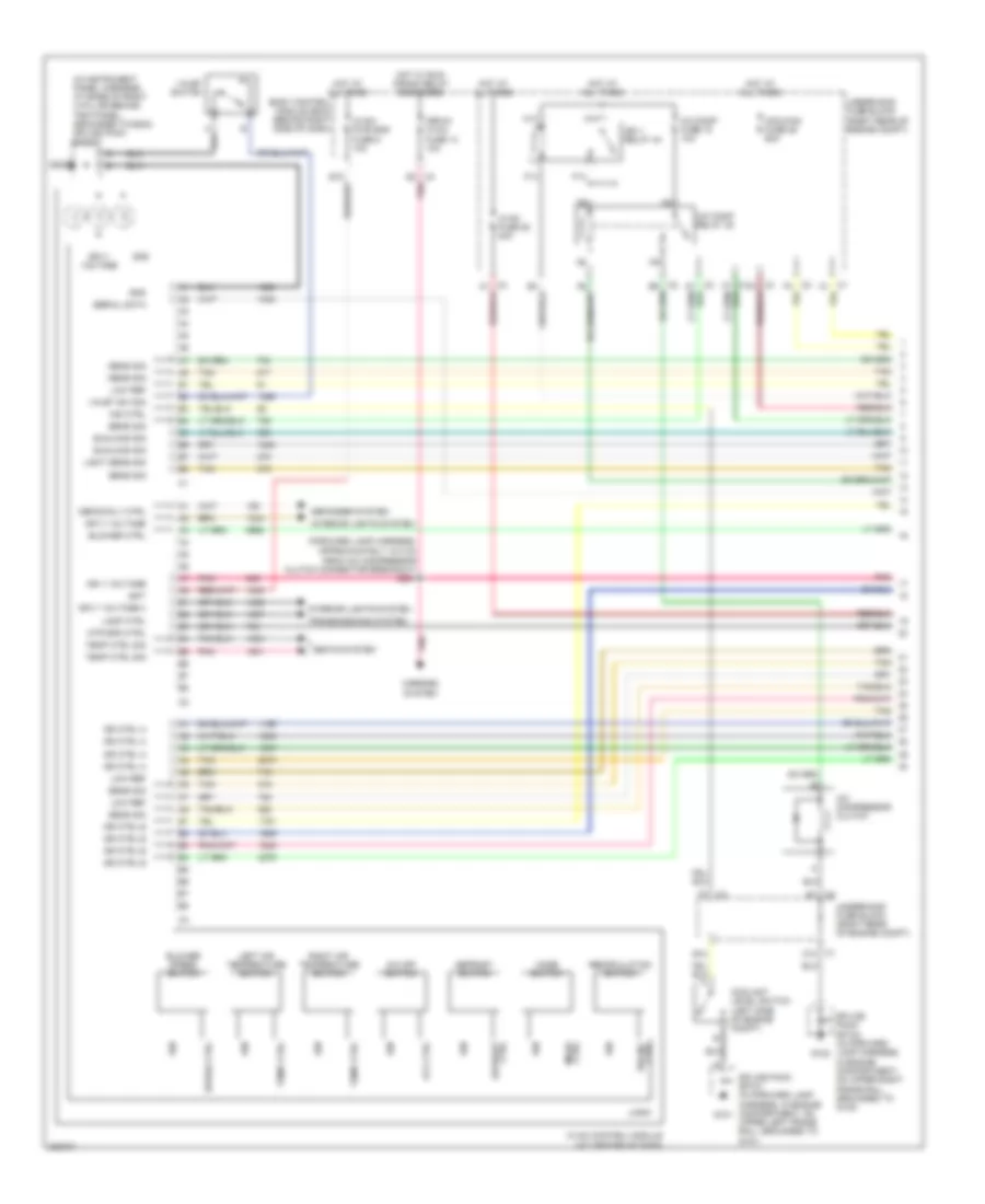 Automatic AC Wiring Diagram (1 of 2) for Cadillac XLR 2006