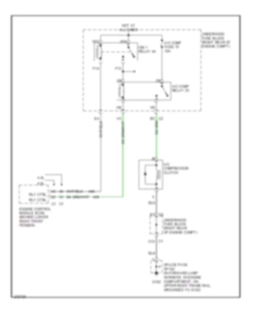 Compressor Wiring Diagram for Cadillac XDiscovery 2006