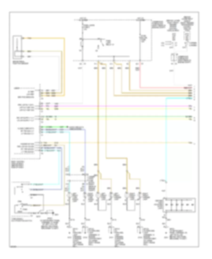 Exterior Lamps Wiring Diagram 1 of 2 for Cadillac XDiscovery 2006