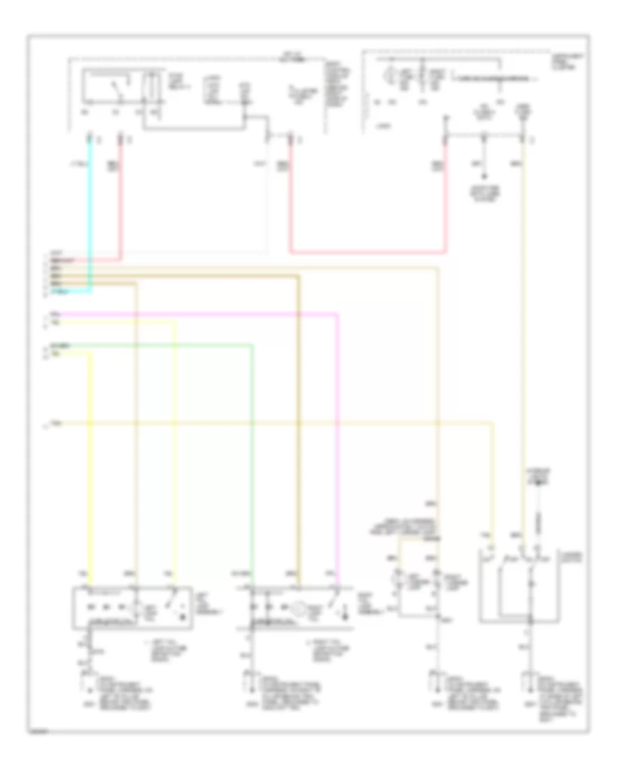 Exterior Lamps Wiring Diagram 2 of 2 for Cadillac XDiscovery 2006