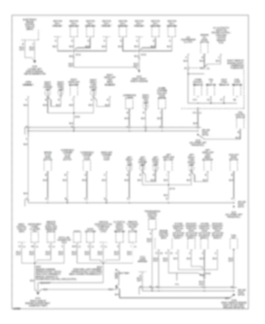 Ground Distribution Wiring Diagram 1 of 3 for Cadillac XDiscovery 2006