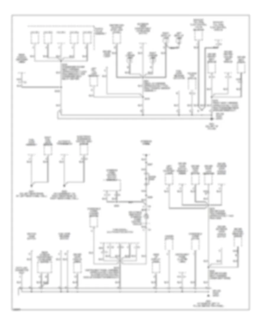 Ground Distribution Wiring Diagram 2 of 3 for Cadillac XDiscovery 2006