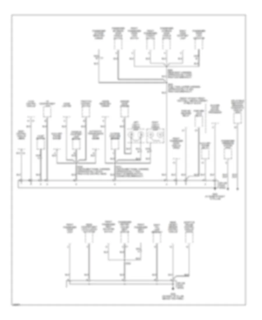 Ground Distribution Wiring Diagram 3 of 3 for Cadillac XDiscovery 2006