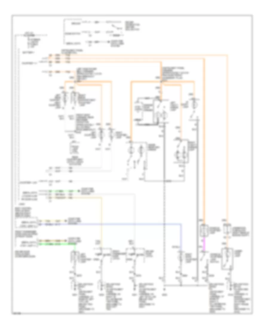 Courtesy Lamps Wiring Diagram for Cadillac XDiscovery 2006
