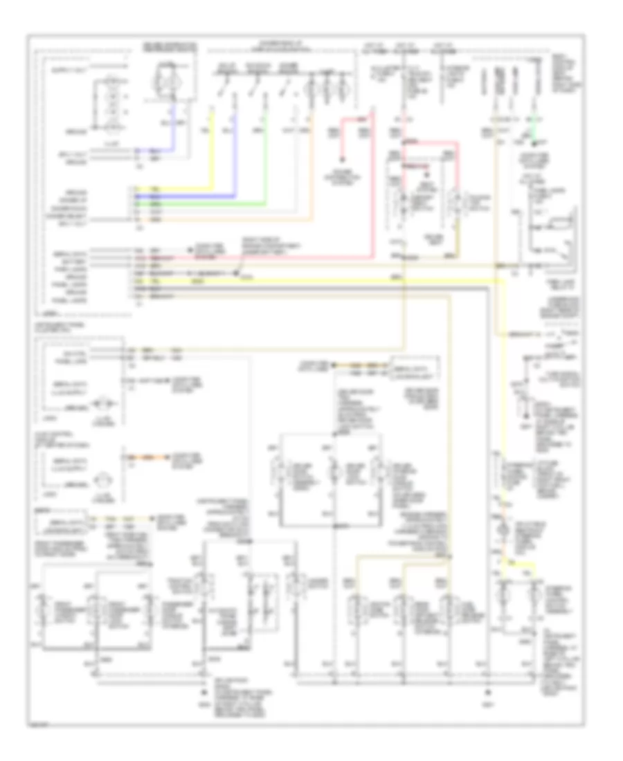 Instrument Illumination Wiring Diagram for Cadillac XDiscovery 2006