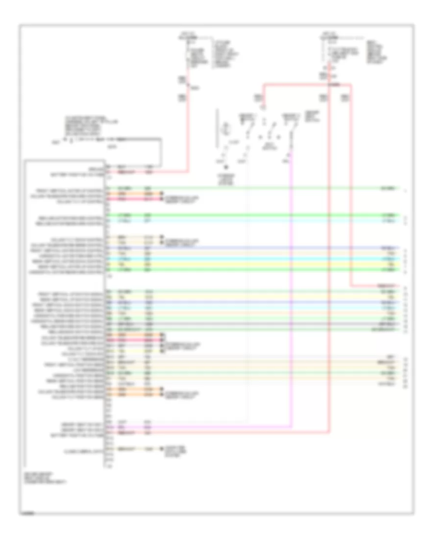 Driver s Memory Seat Wiring Diagram 1 of 2 for Cadillac XDiscovery 2006