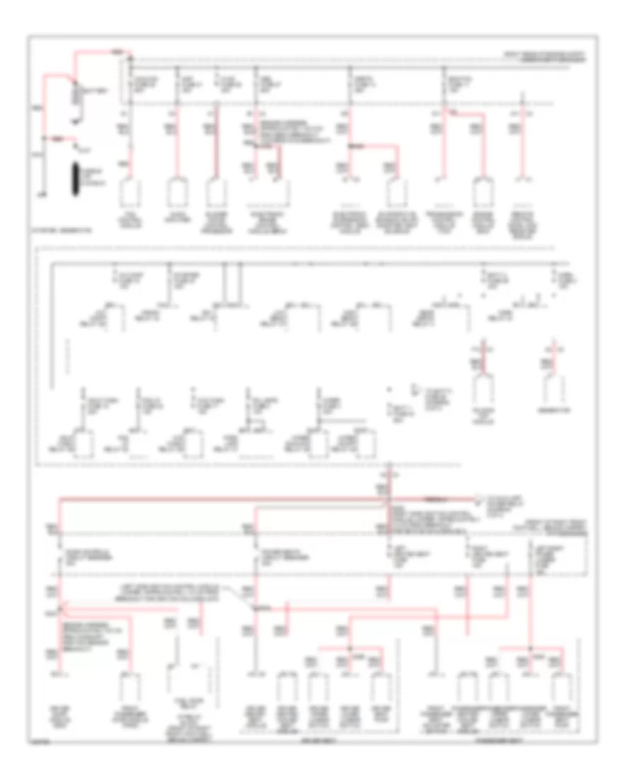 Power Distribution Wiring Diagram 1 of 4 for Cadillac XDiscovery 2006
