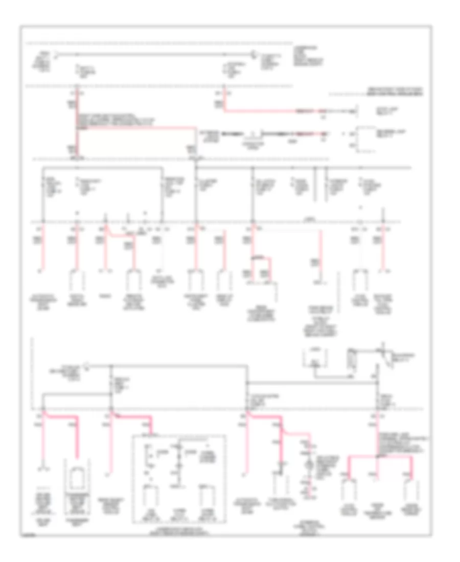 Power Distribution Wiring Diagram 2 of 4 for Cadillac XDiscovery 2006