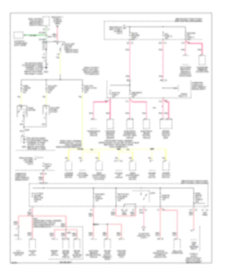 Power Distribution Wiring Diagram 3 of 4 for Cadillac XDiscovery 2006