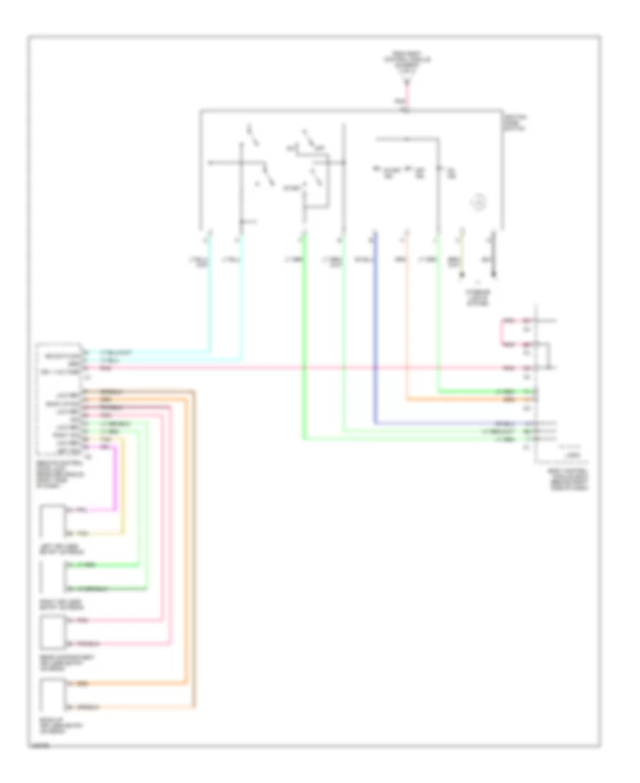 Power Distribution Wiring Diagram 4 of 4 for Cadillac XDiscovery 2006