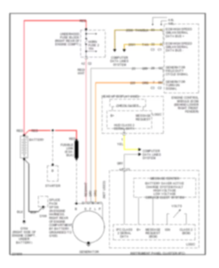 Charging Wiring Diagram for Cadillac XDiscovery 2006