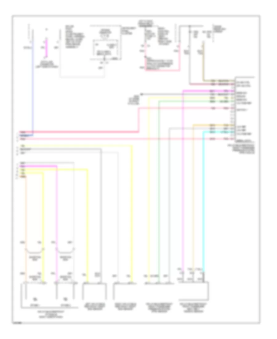 Supplemental Restraints Wiring Diagram 2 of 2 for Cadillac XDiscovery 2006
