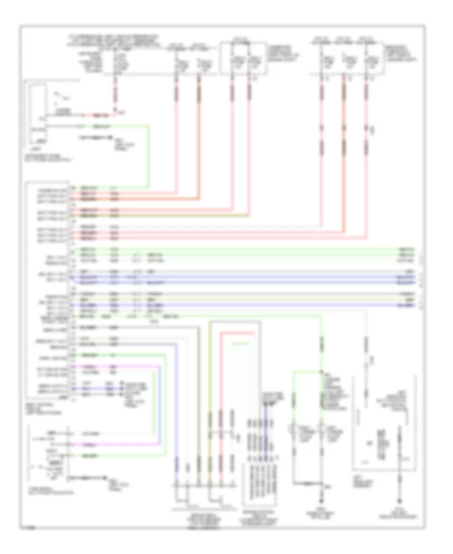 Exterior Lamps Wiring Diagram, Sedan Except CTS-V (1 of 3) for Cadillac CTS 2014
