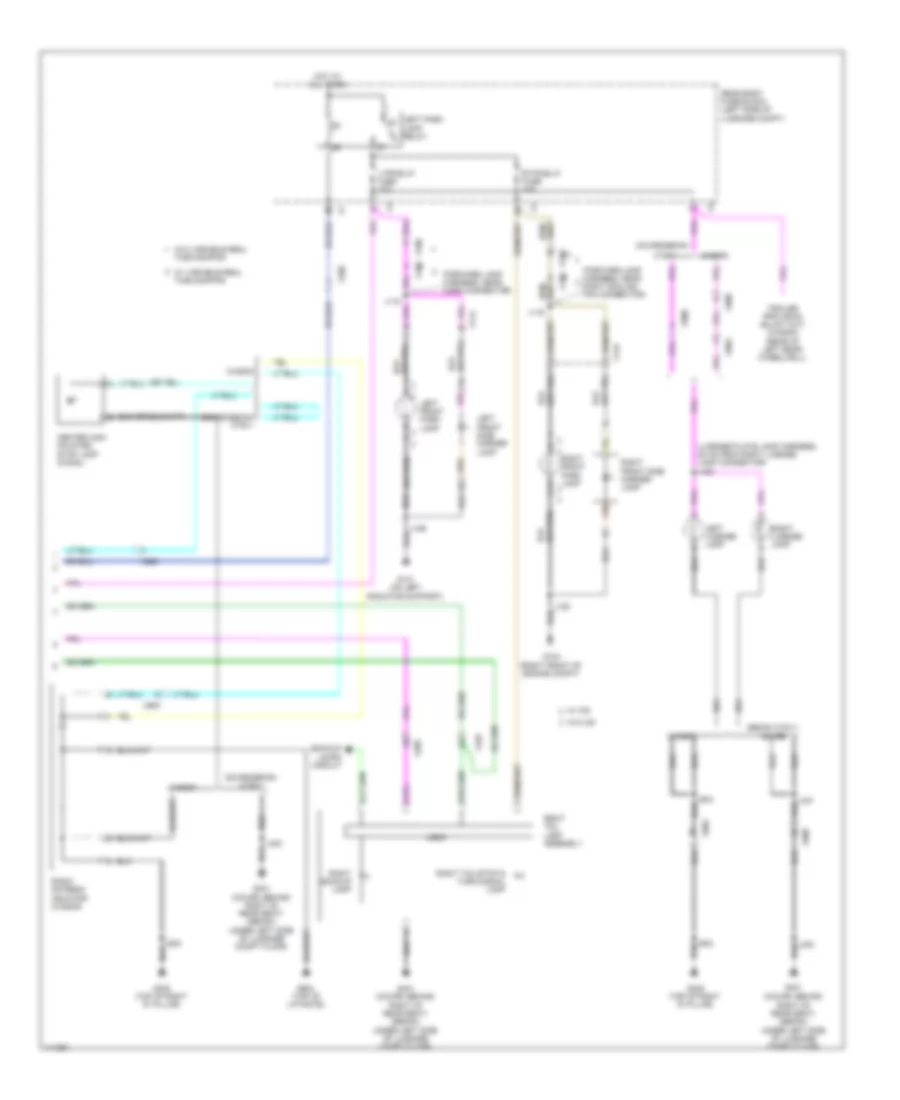 Exterior Lamps Wiring Diagram Wagon 2 of 2 for Cadillac CTS 2014