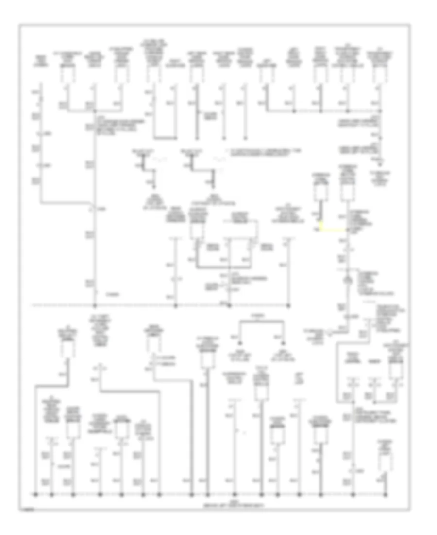 Ground Distribution Wiring Diagram, Coupe (5 of 5) for Cadillac CTS 2014