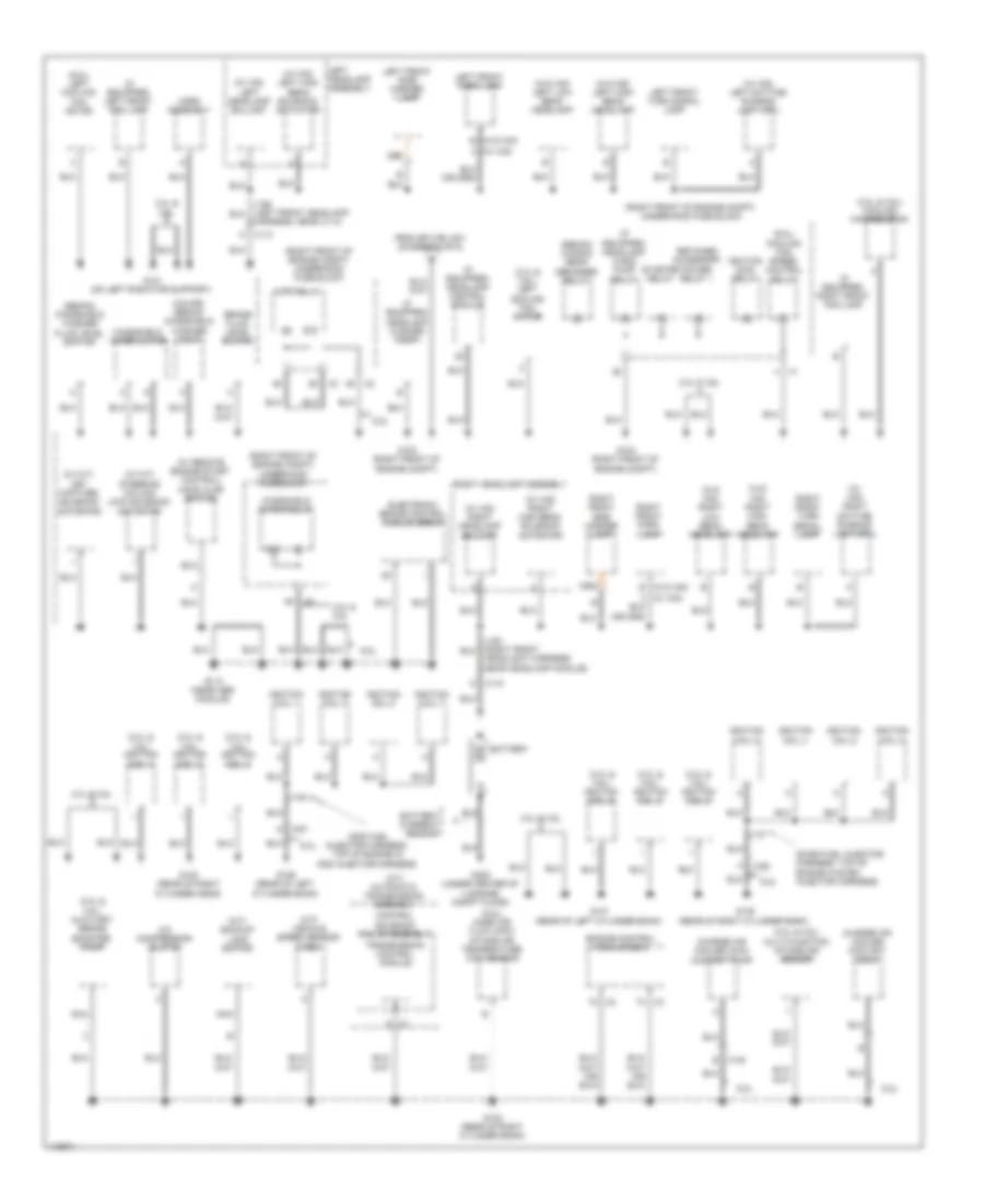 Ground Distribution Wiring Diagram, Sedan CTS-V (1 of 5) for Cadillac CTS 2014