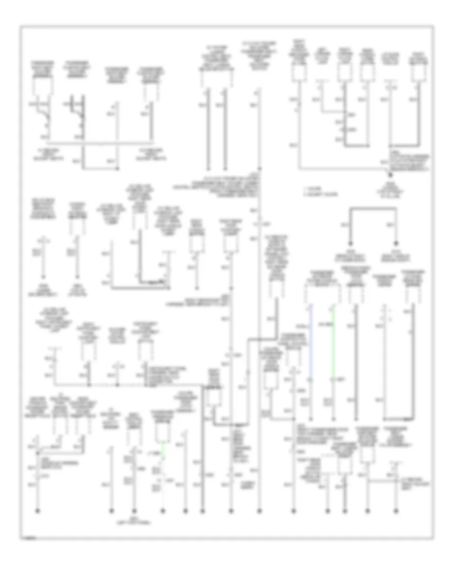 Ground Distribution Wiring Diagram, Sedan CTS-V (3 of 5) for Cadillac CTS 2014