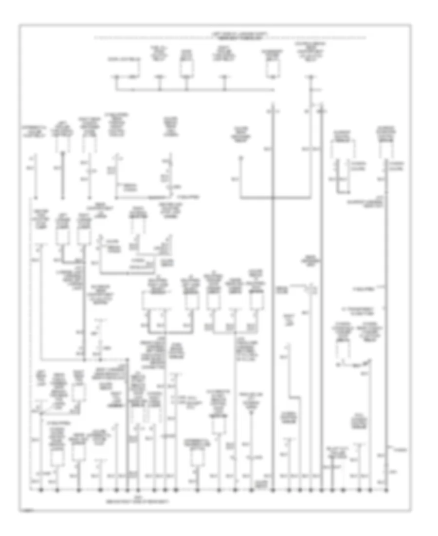 Ground Distribution Wiring Diagram, Sedan CTS-V (4 of 5) for Cadillac CTS 2014