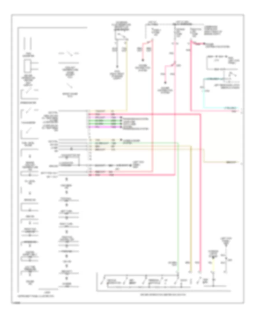 Instrument Cluster Wiring Diagram, Sedan CTS-V (1 of 3) for Cadillac CTS 2014
