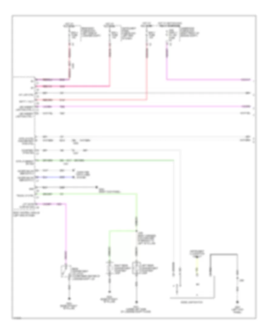 Courtesy Lamps Wiring Diagram, Sedan Except CTS-V (1 of 6) for Cadillac CTS 2014