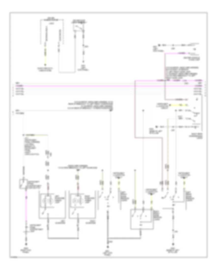 Courtesy Lamps Wiring Diagram, Sedan Except CTS-V (3 of 6) for Cadillac CTS 2014
