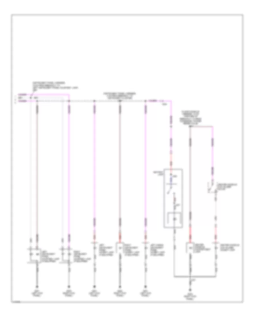 Courtesy Lamps Wiring Diagram Sedan Except CTS V 6 of 6 for Cadillac CTS 2014