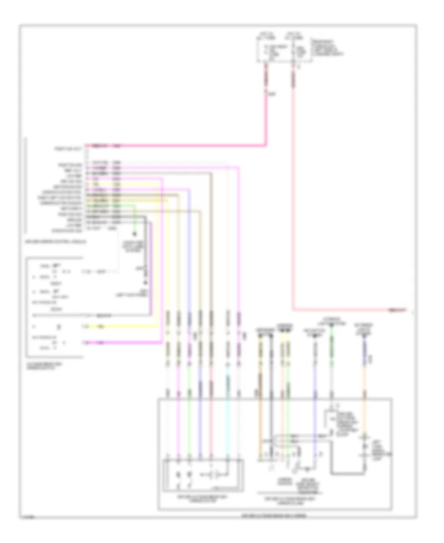 Memory Mirrors Wiring Diagram, Sedan Except CTS-V (1 of 2) for Cadillac CTS 2014