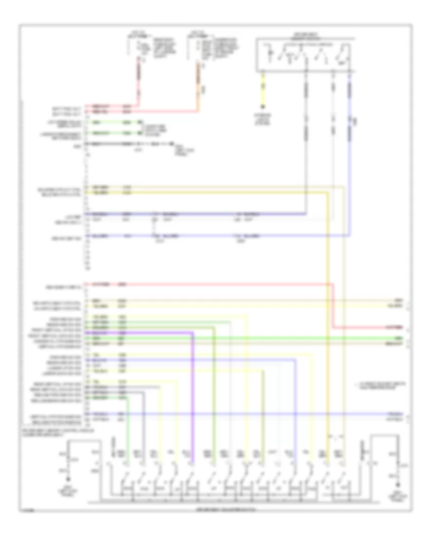Memory Seat Wiring Diagram, Sedan Except CTS-V (1 of 3) for Cadillac CTS 2014