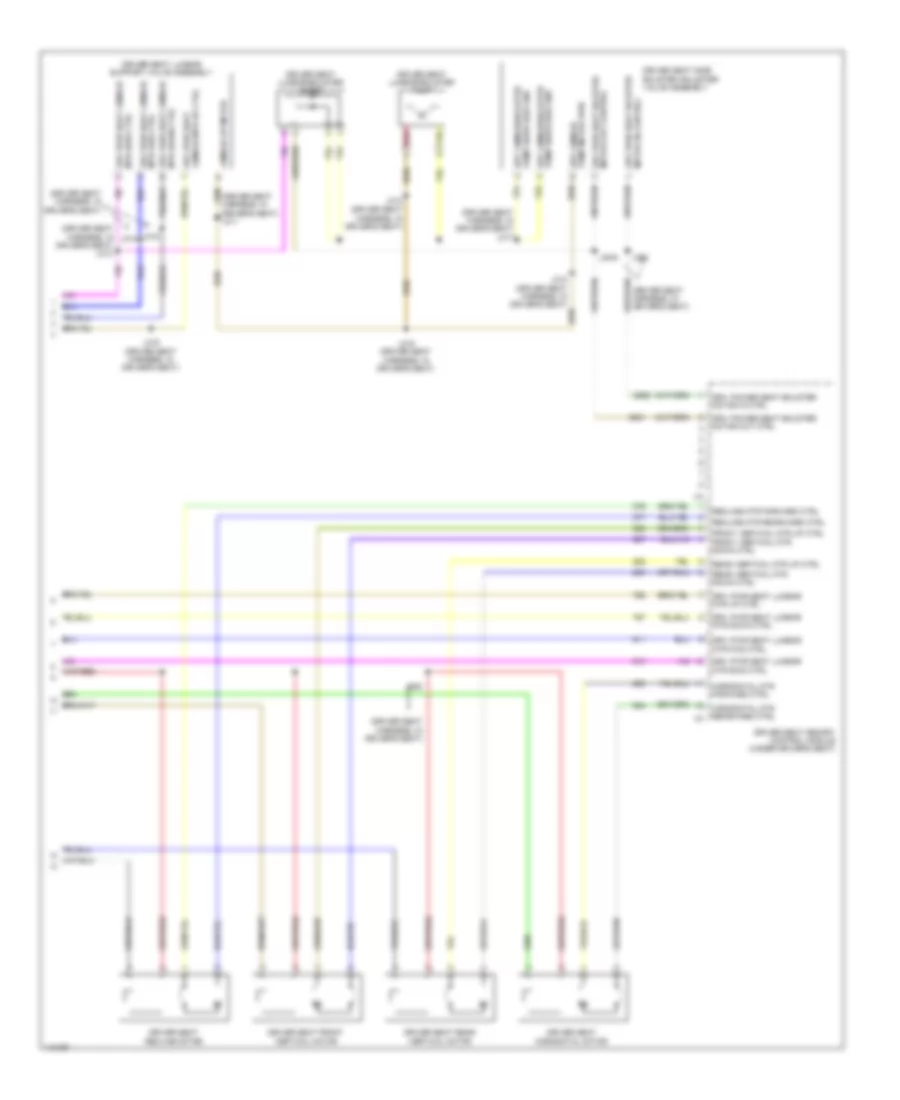 Memory Seat Wiring Diagram, Sedan Except CTS-V (3 of 3) for Cadillac CTS 2014