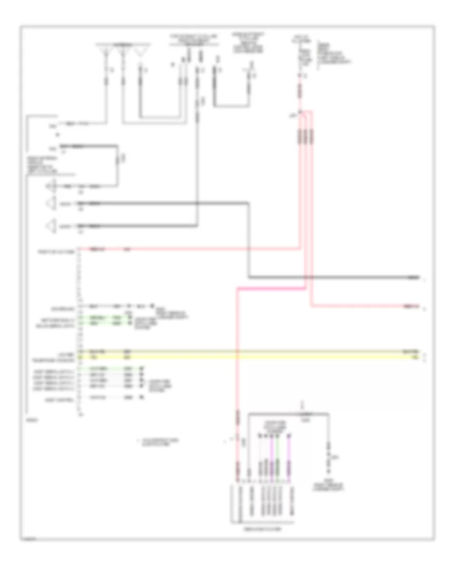 Navigation Wiring Diagram, Except Sedan CTS-V (1 of 5) for Cadillac CTS 2014