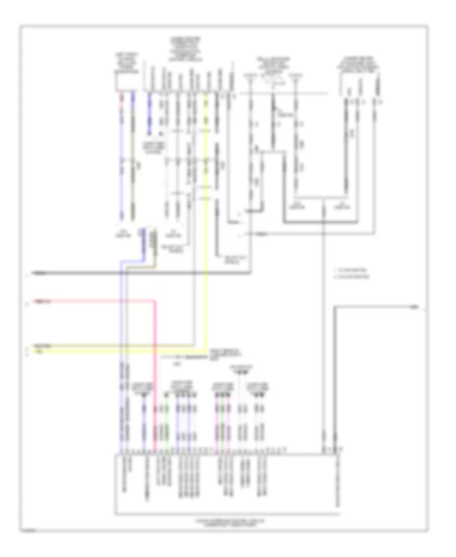 Navigation Wiring Diagram, Except Sedan CTS-V (2 of 5) for Cadillac CTS 2014