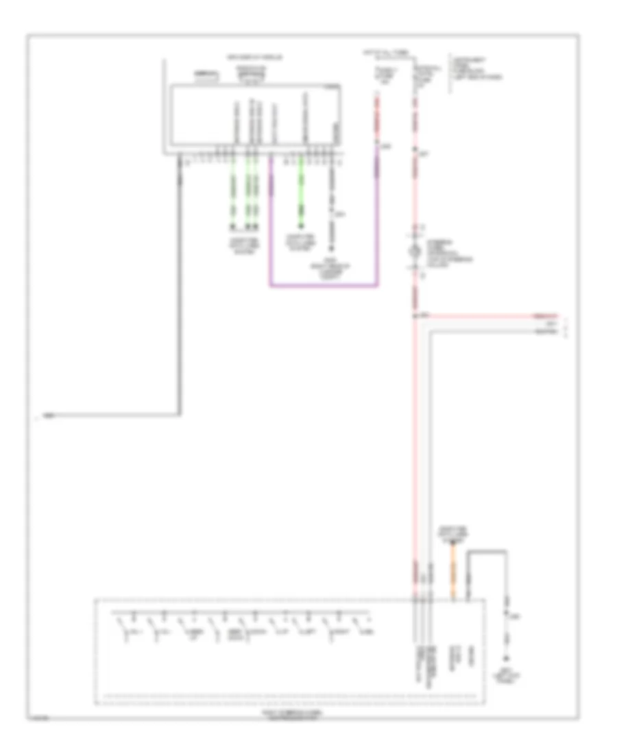 Navigation Wiring Diagram, Except Sedan CTS-V (3 of 5) for Cadillac CTS 2014
