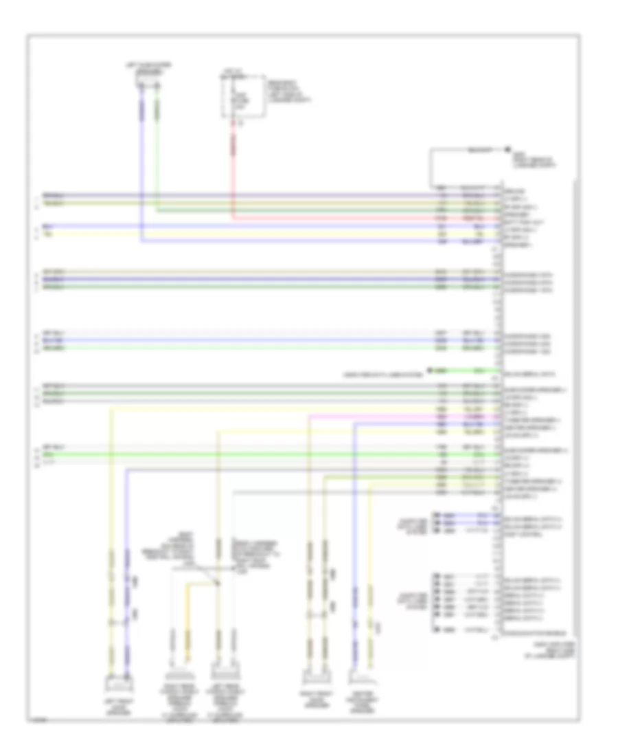 Navigation Wiring Diagram, Except Sedan CTS-V (5 of 5) for Cadillac CTS 2014