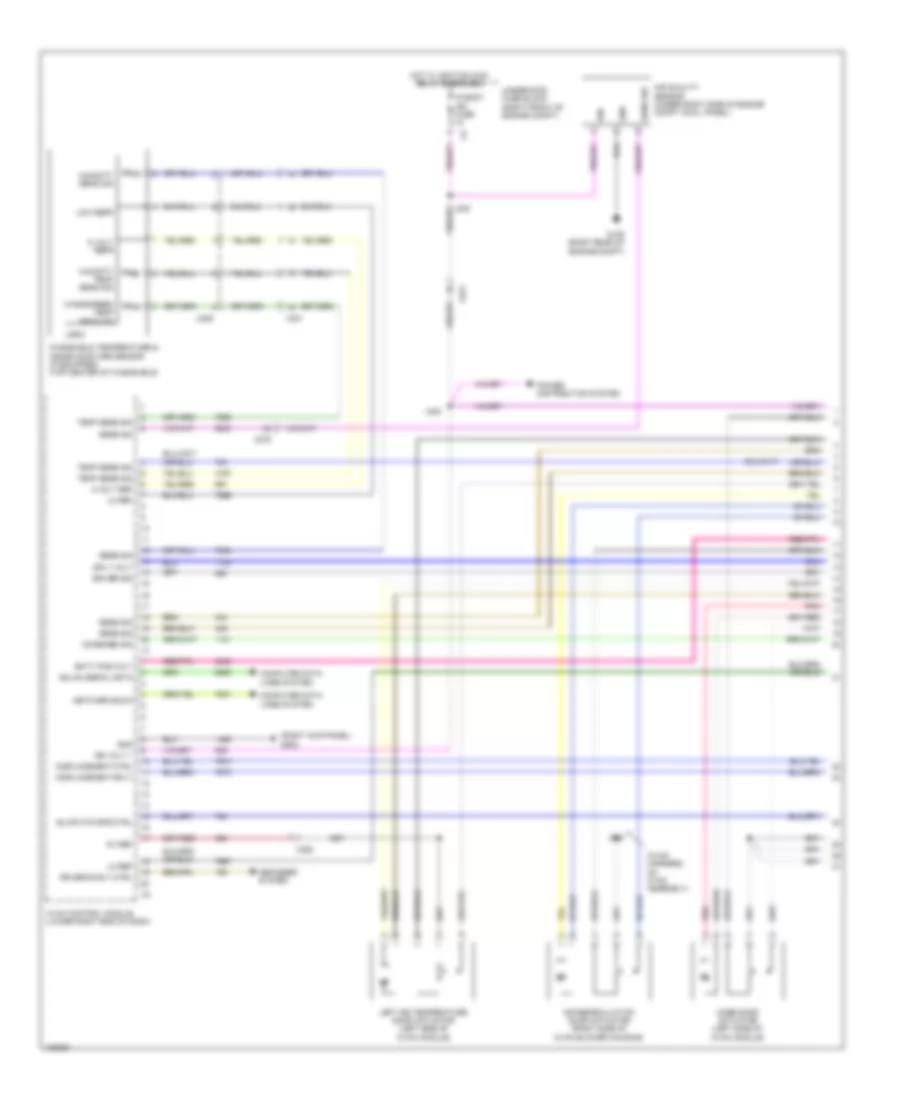 Automatic AC Wiring Diagram, Sedan Except CTS-V (1 of 5) for Cadillac CTS 2014