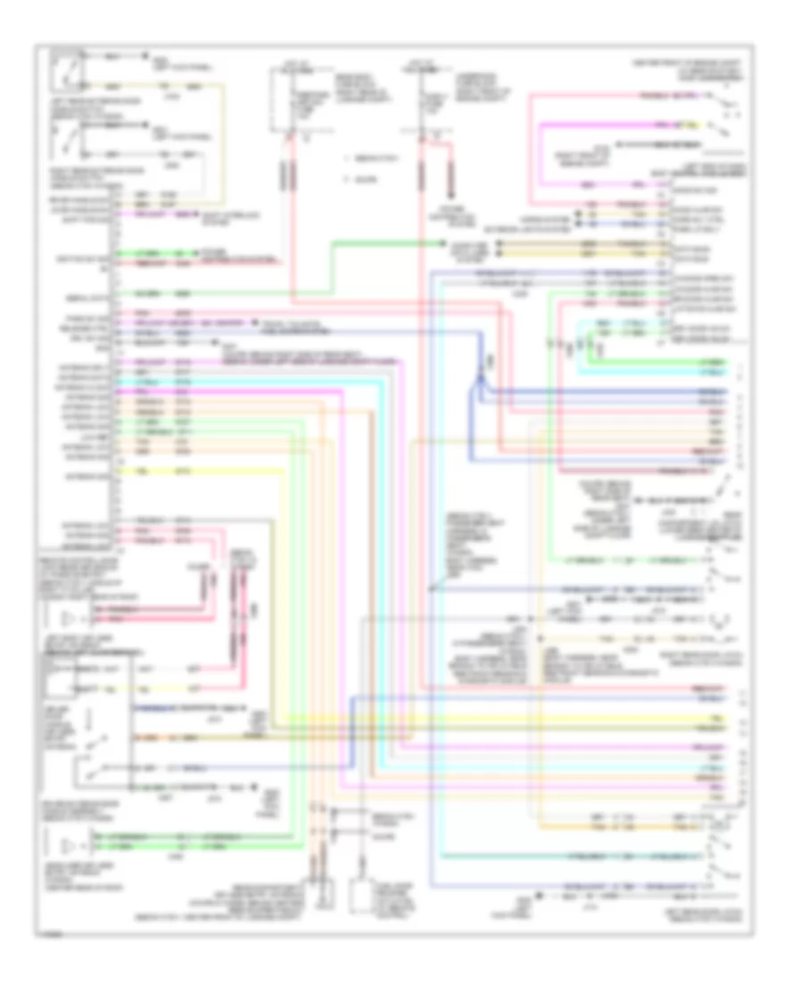 Forced Entry Wiring Diagram, Wagon (1 of 3) for Cadillac CTS 2014