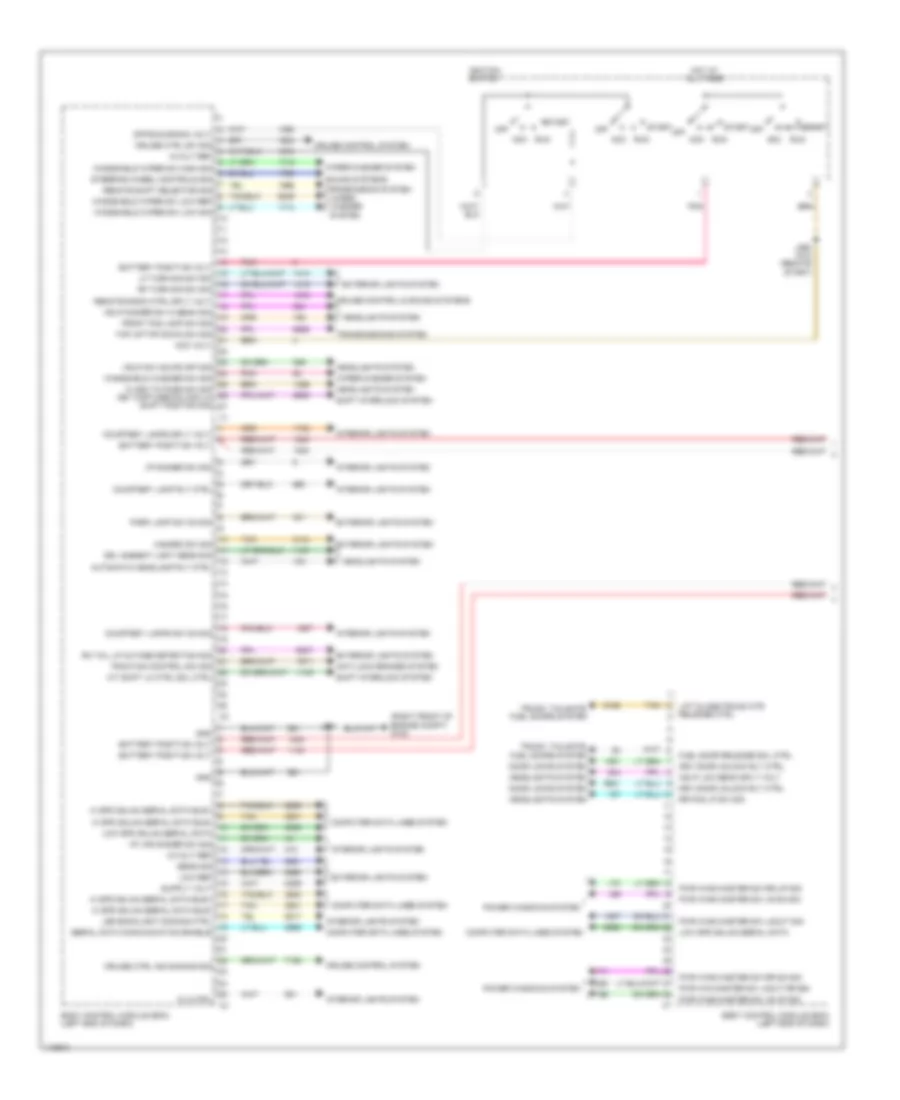 Body Control Modules Wiring Diagram, Sedan CTS-V (1 of 2) for Cadillac CTS 2014