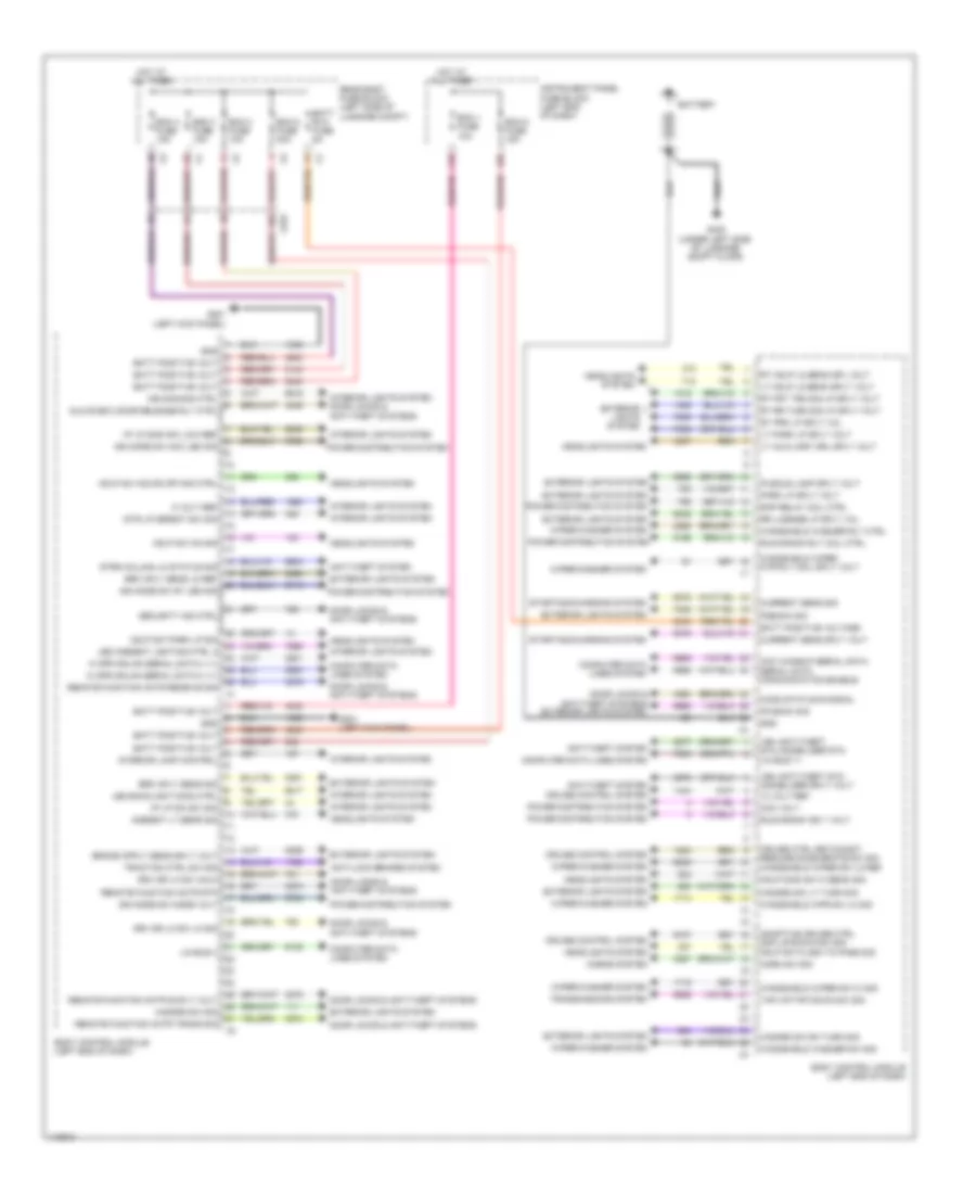 Body Control Modules Wiring Diagram, Sedan Except CTS-V (1 of 2) for Cadillac CTS 2014