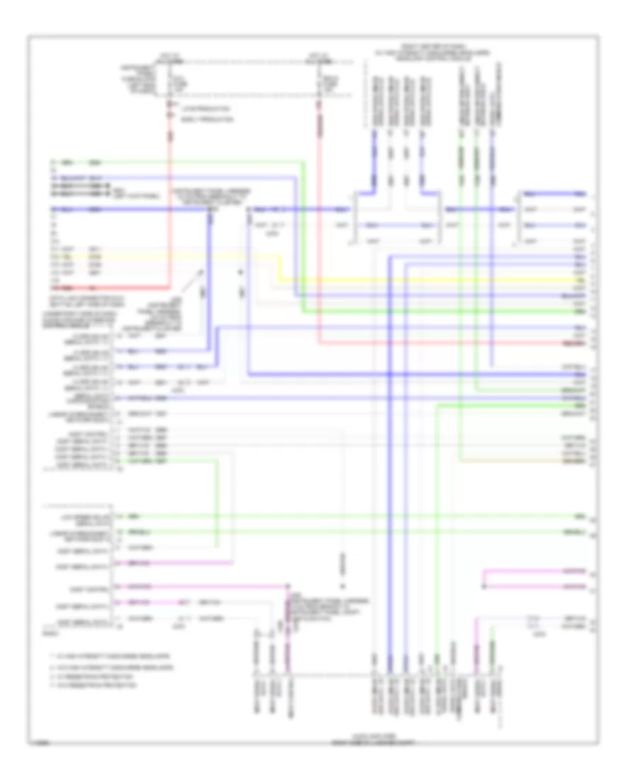 Computer Data Lines Wiring Diagram Sedan Except CTS V 1 of 9 for Cadillac CTS 2014