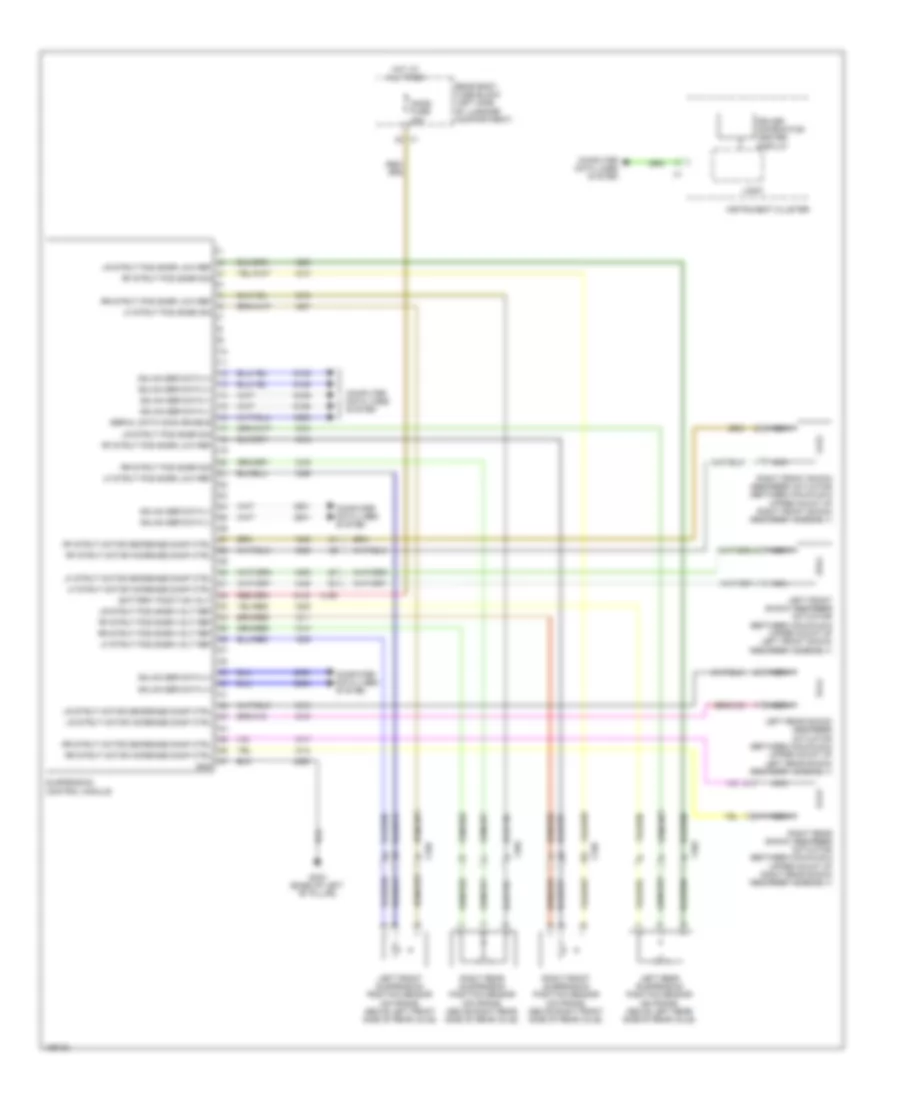 Electronic Suspension Wiring Diagram, Sedan Except CTS-V for Cadillac CTS 2014