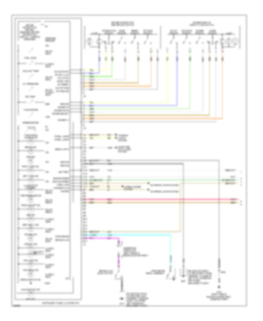Instrument Cluster Wiring Diagram 1 of 2 for Cadillac XDiscovery V 2006
