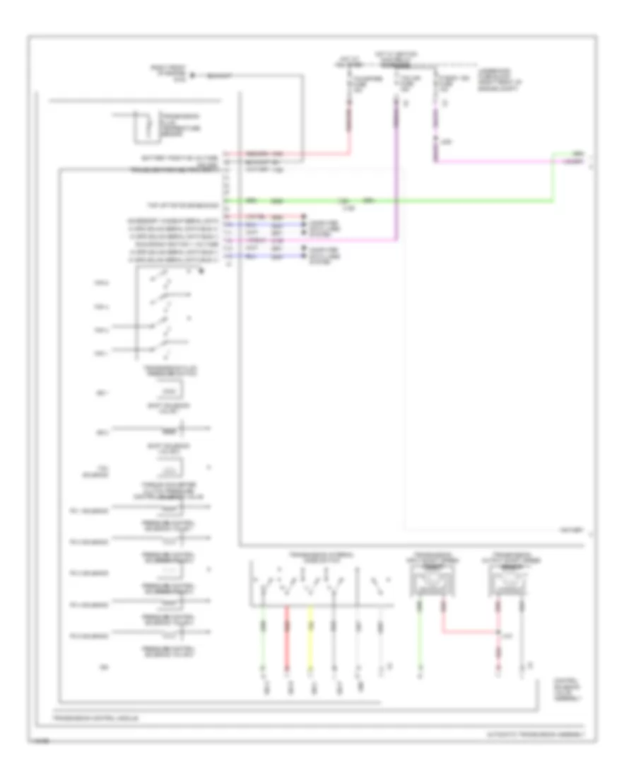 A T Wiring Diagram Sedan Except CTS V 6 Speed A T 1 of 2 for Cadillac CTS 2014