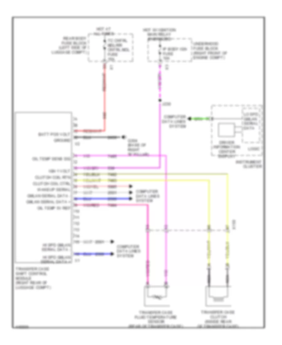 AWD Wiring Diagram, Sedan Except CTS-V for Cadillac CTS 2014