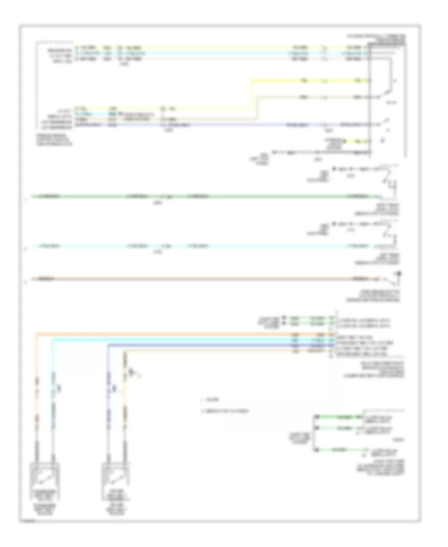 Warning Systems Wiring Diagram, Coupe (2 of 2) for Cadillac CTS 2014