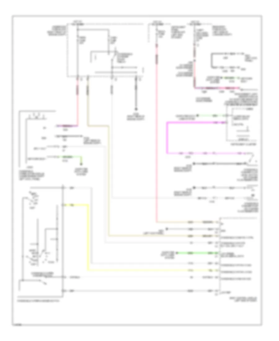 WiperWasher Wiring Diagram, Sedan Except CTS-V for Cadillac CTS 2014