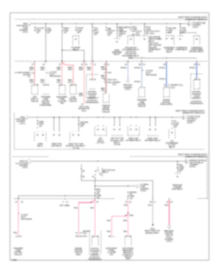 Power Distribution Wiring Diagram Coupe 4 of 8 for Cadillac CTS 2014