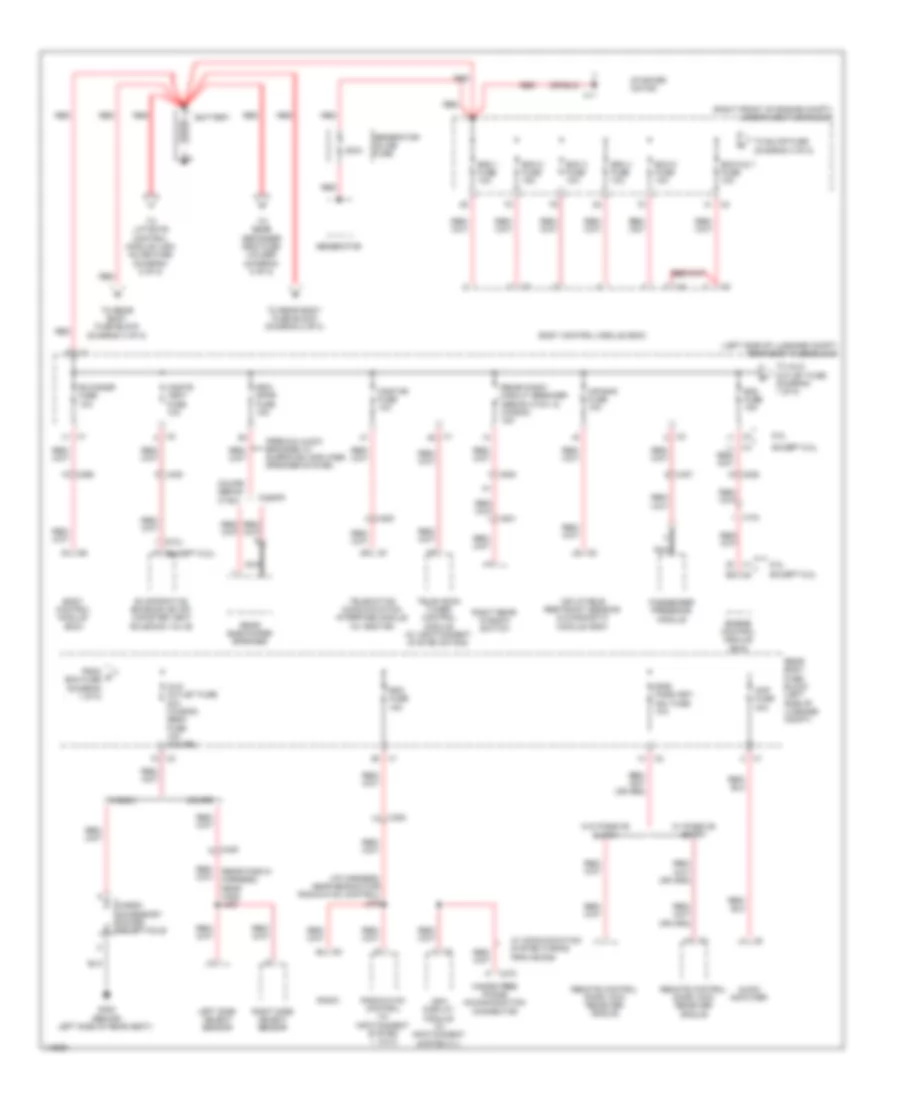 Power Distribution Wiring Diagram, Sedan CTS-V (1 of 8) for Cadillac CTS 2014