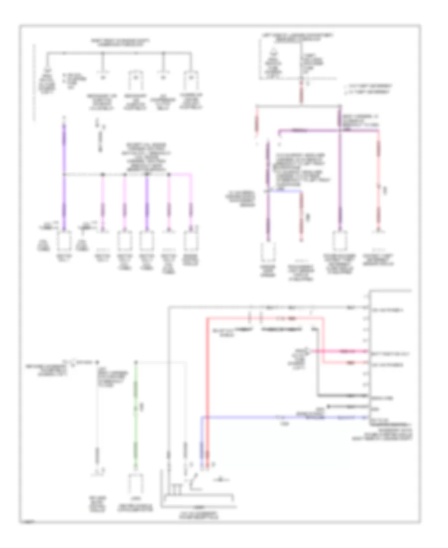 Power Distribution Wiring Diagram, Sedan Except CTS-V (6 of 7) for Cadillac CTS 2014