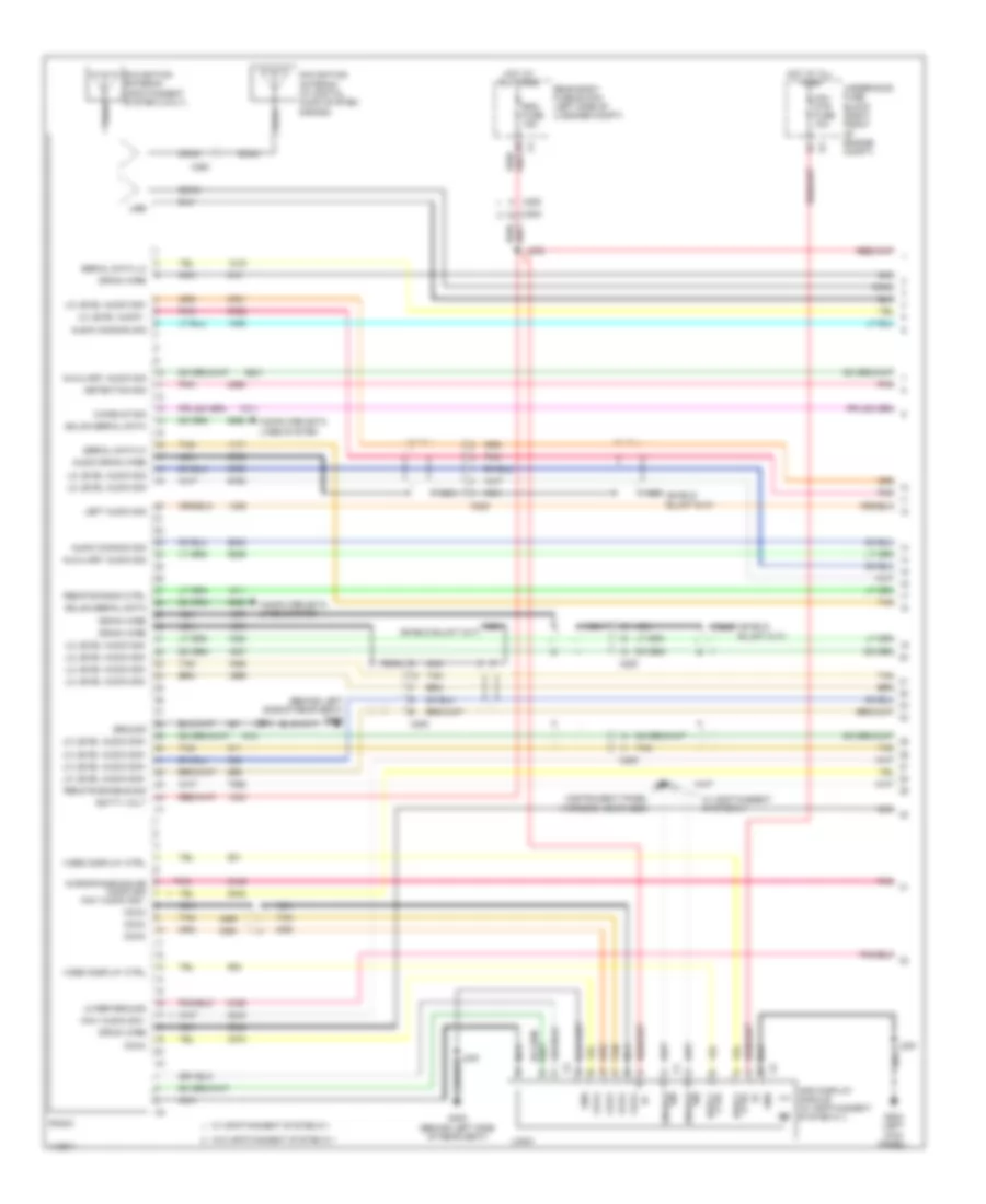 Radio Wiring Diagram, Sedan CTS-V with Surround Amplifier (1 of 4) for Cadillac CTS 2014