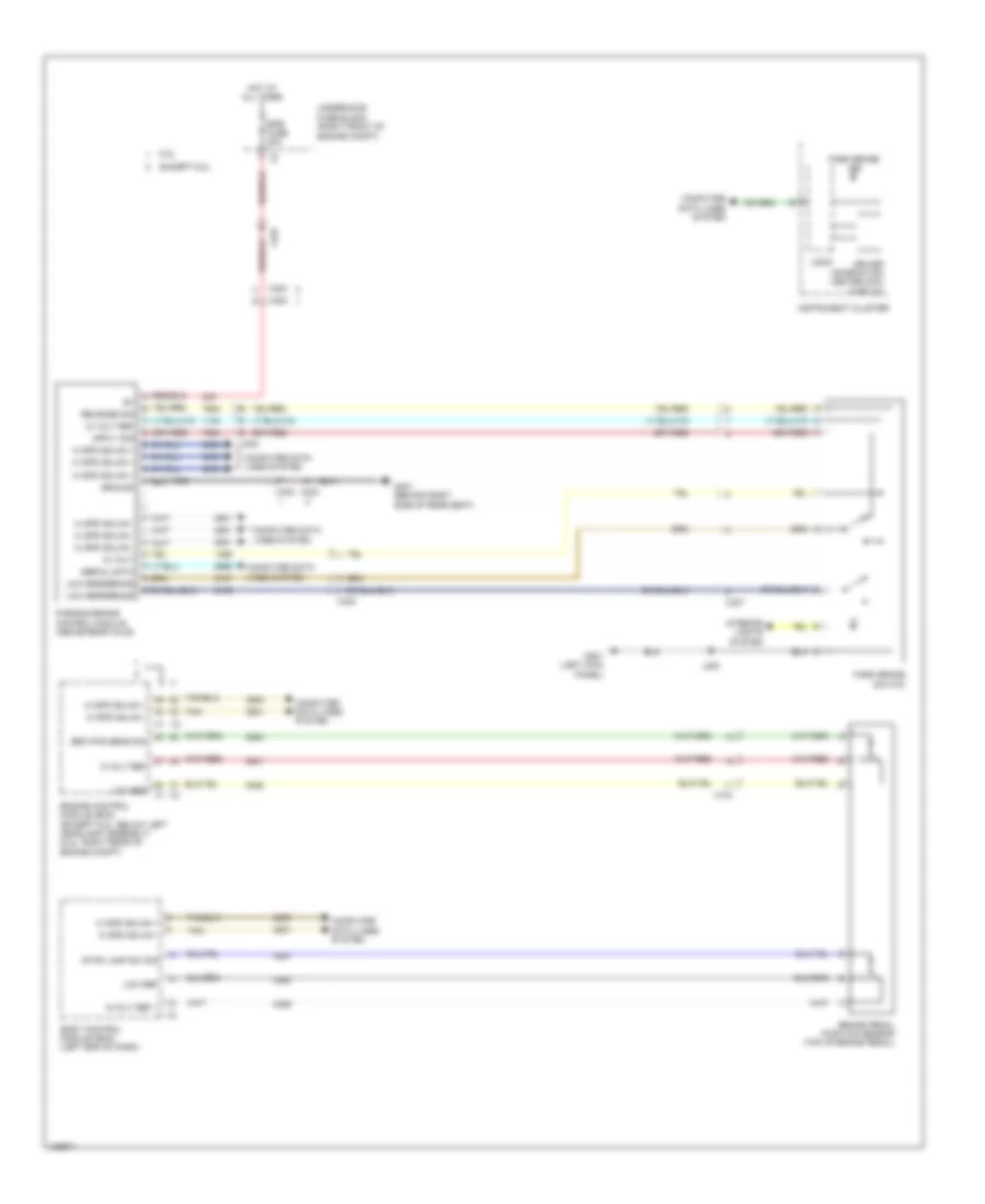 Park Brake System Wiring Diagram, Wagon for Cadillac CTS 2014