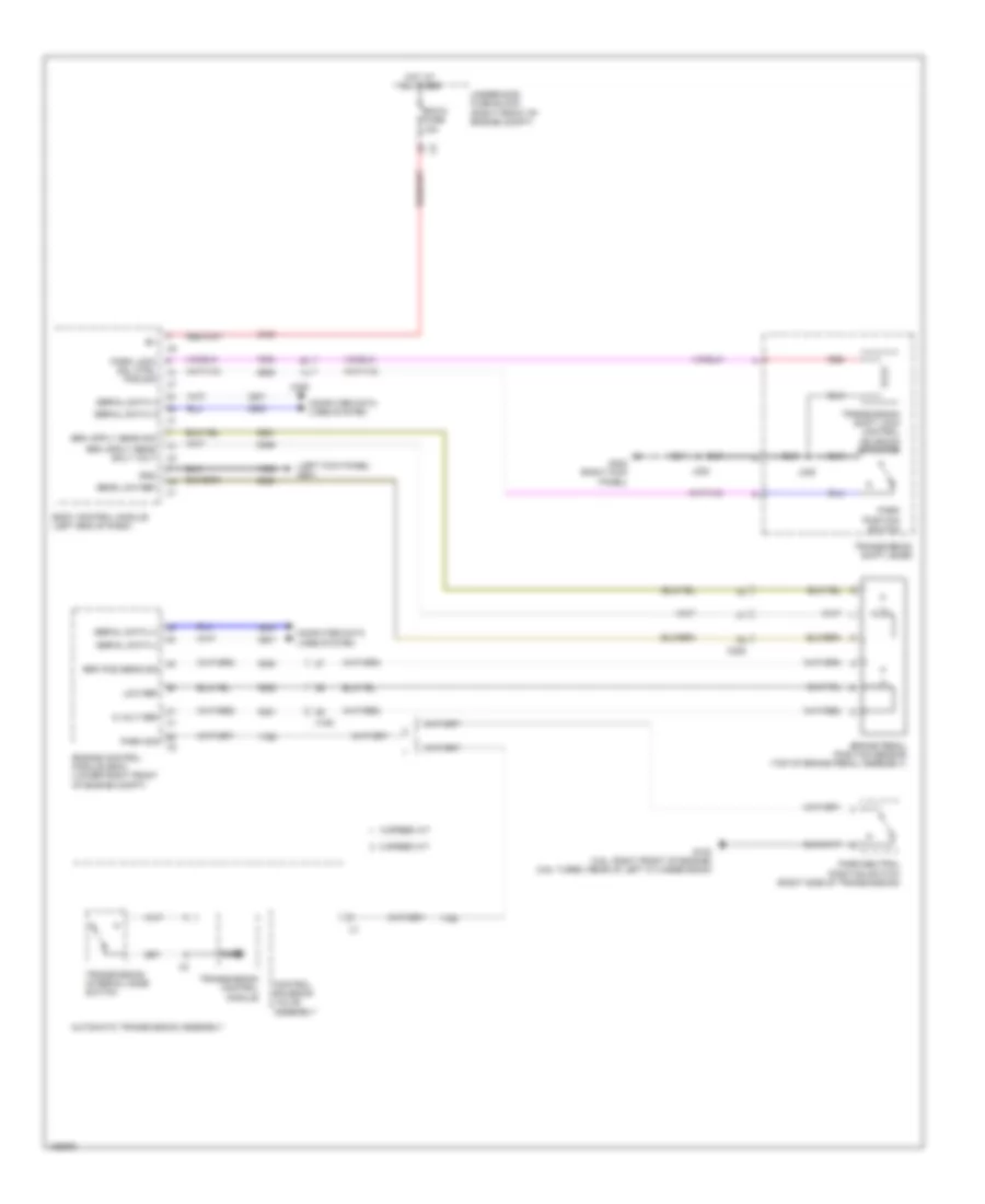 Shift Interlock Wiring Diagram, Sedan Except CTS-V for Cadillac CTS 2014